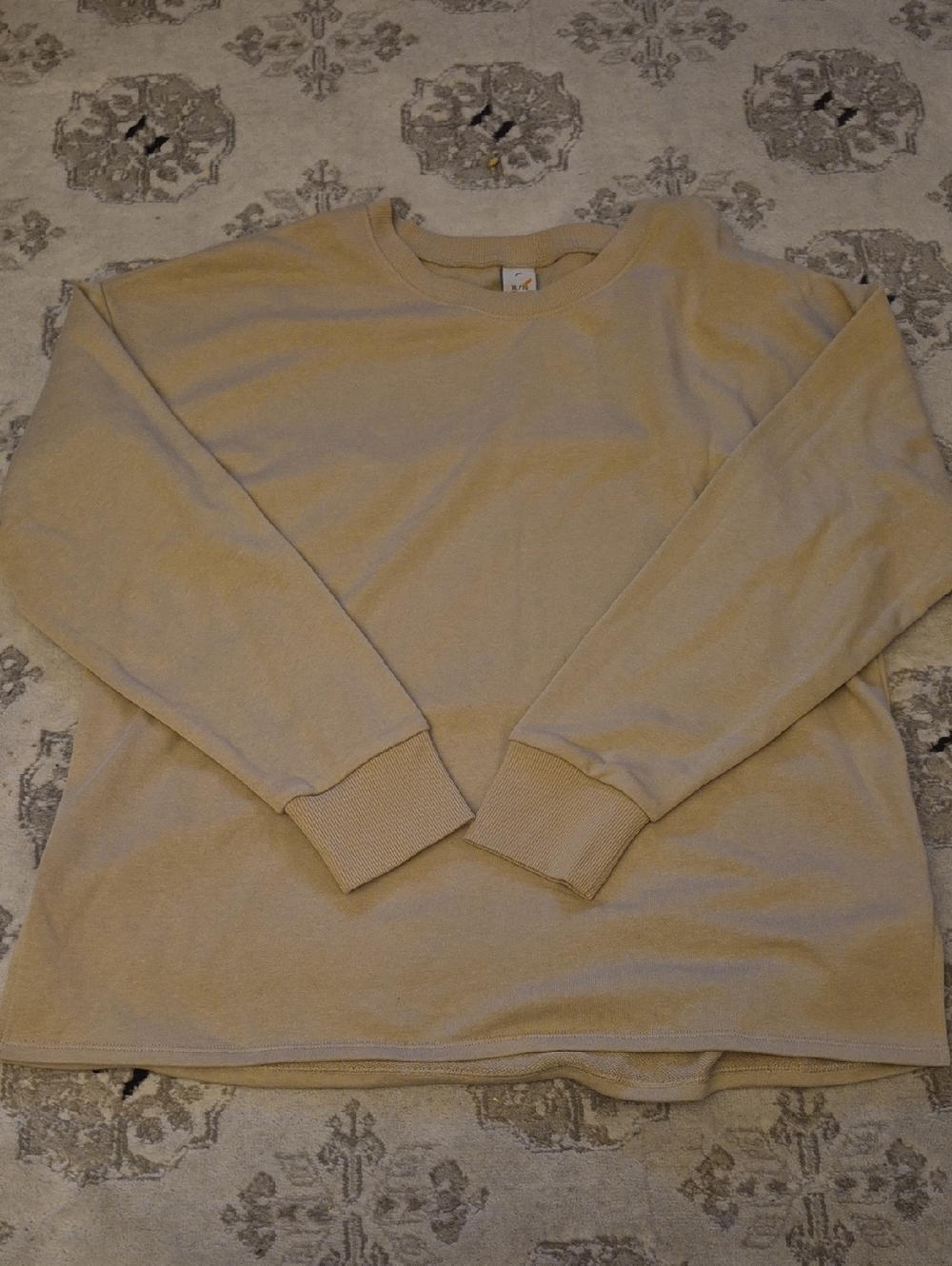 XL: Head Beige/Tan Crewneck Sweatshirt